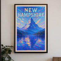 New Hampshire Mountain Scene Poster