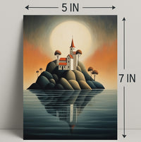 Enchanted Island Church Poster PosterGoat