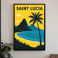 Saint Lucia Paradise Poster