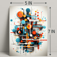 Abstract Geometric Symphony Abstract Poster PosterGoat
