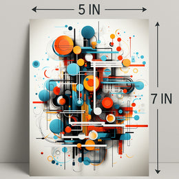Abstract Geometric Symphony Abstract Poster PosterGoat