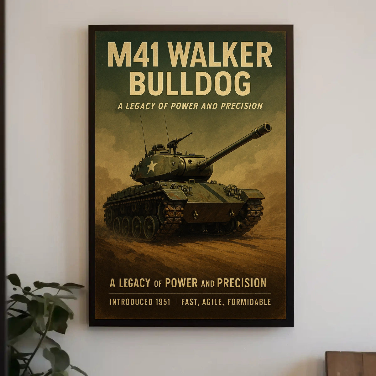 M41 Walker Bulldog A Legacy of Power and Precision Poster