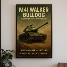 M41 Walker Bulldog A Legacy of Power and Precision Poster