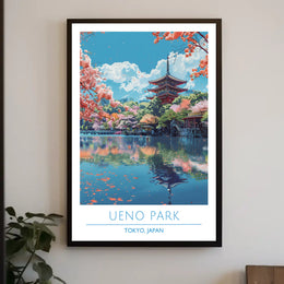 Tranquil Beauty of Ueno Park Poster
