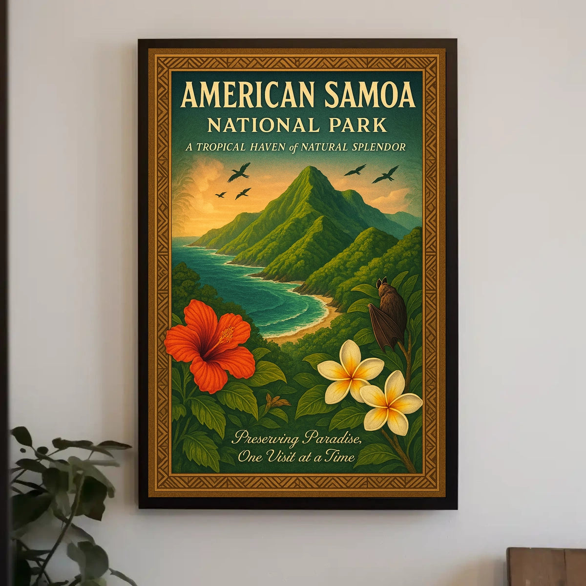 American Samoa National Park: A Tropical Haven Poster