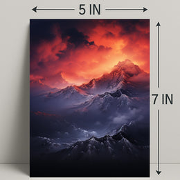 Majestic Mountain Sunrise Poster