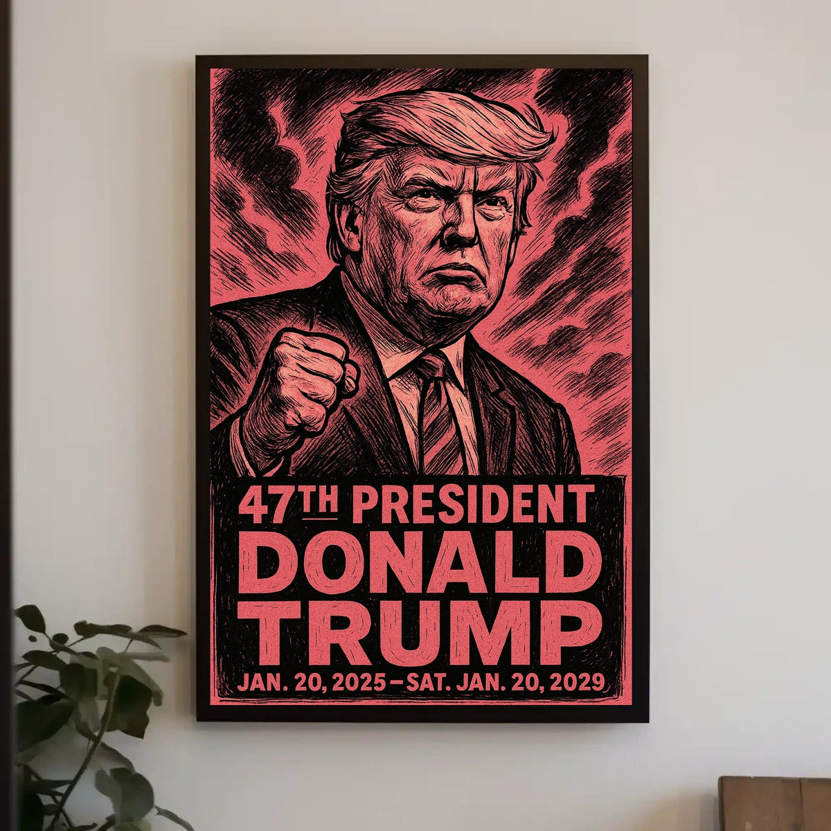 Donald Trump Spirit Resilience Patriot Expressionism Poster