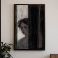Contemplative Portrait of a Woman - Artistic Poster PosterGoat