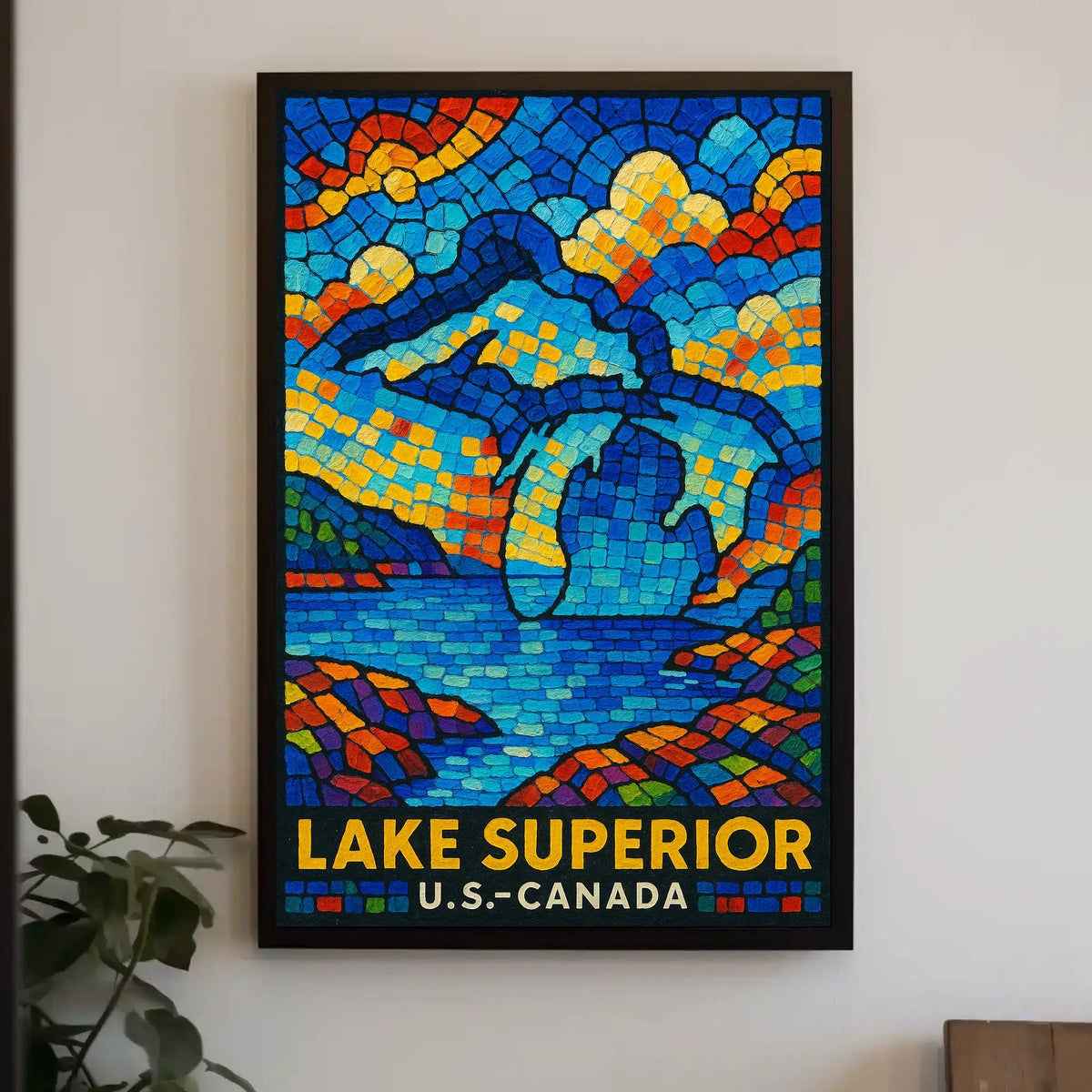 Lake Superior Mosaic Poster