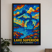 Lake Superior Mosaic Poster