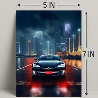 Electric Elegance In The City Poster