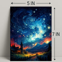Starry Night Dreamscape Poster