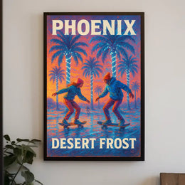 Phoenix Desert Frost Poster