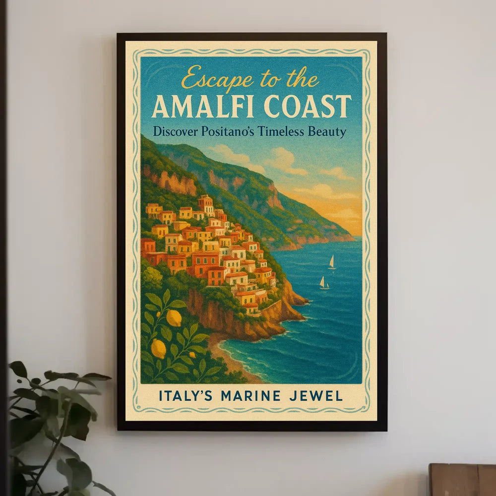 Discover Positano's Timeless Beauty Travel Poster