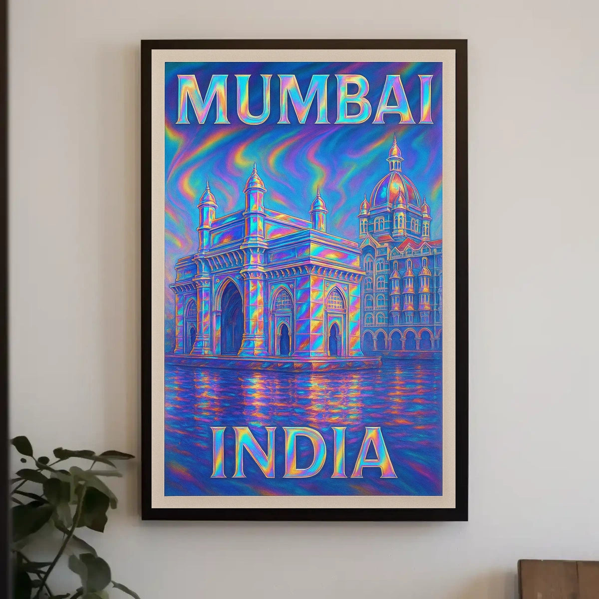 Mumbai, India Vibrant Landmarks Poster