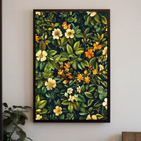 Vibrant Floral Tapestry William Morris Art Poster