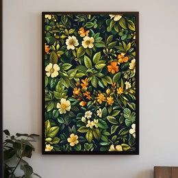 Vibrant Floral Tapestry William Morris Art Poster