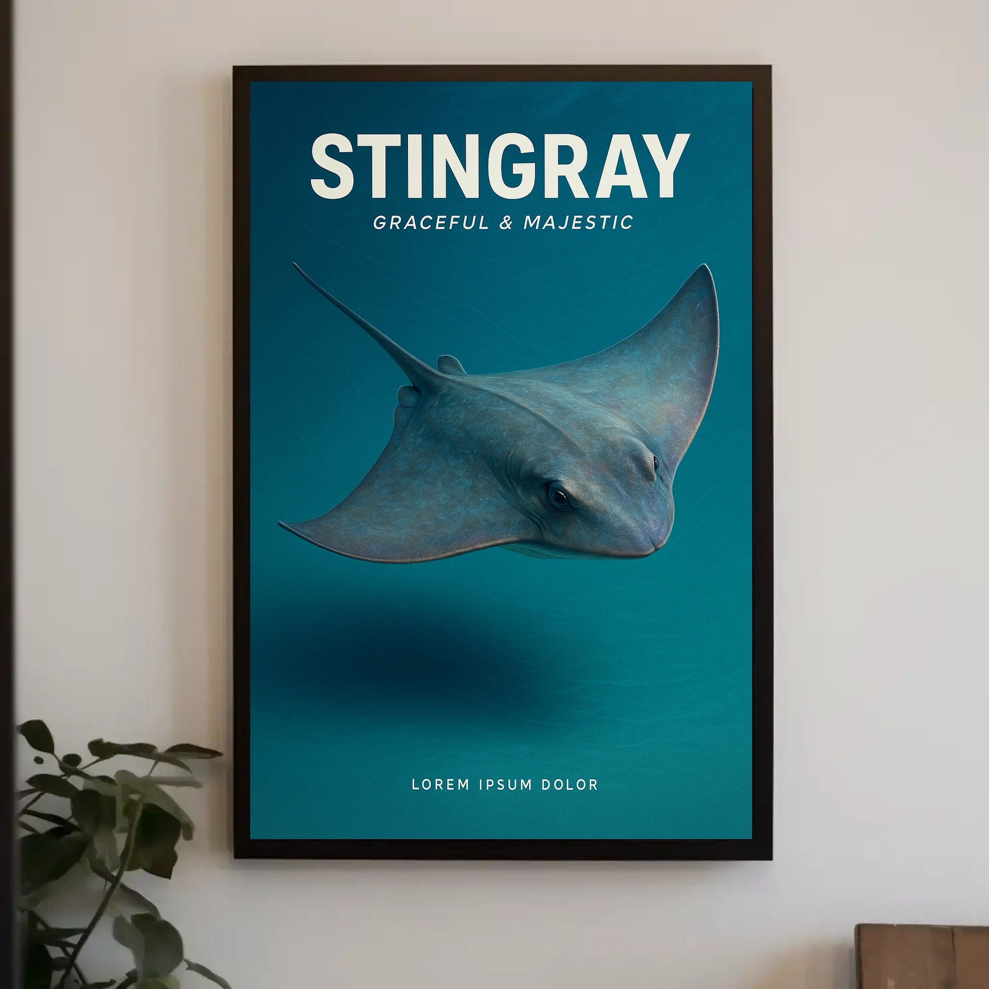 Stingray Graceful & Majestic Poster PosterGoat