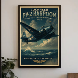 Lockheed Pv-2 Harpoon United States Poster