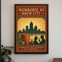 Brew City Milwaukee, WI Poster
