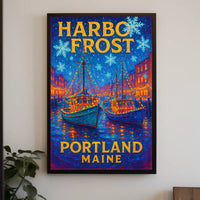 Harbor Frost In Portland, Maine Poster