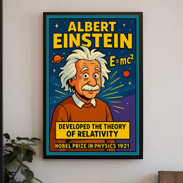 Albert Einstein Theory Of Relativity Poster