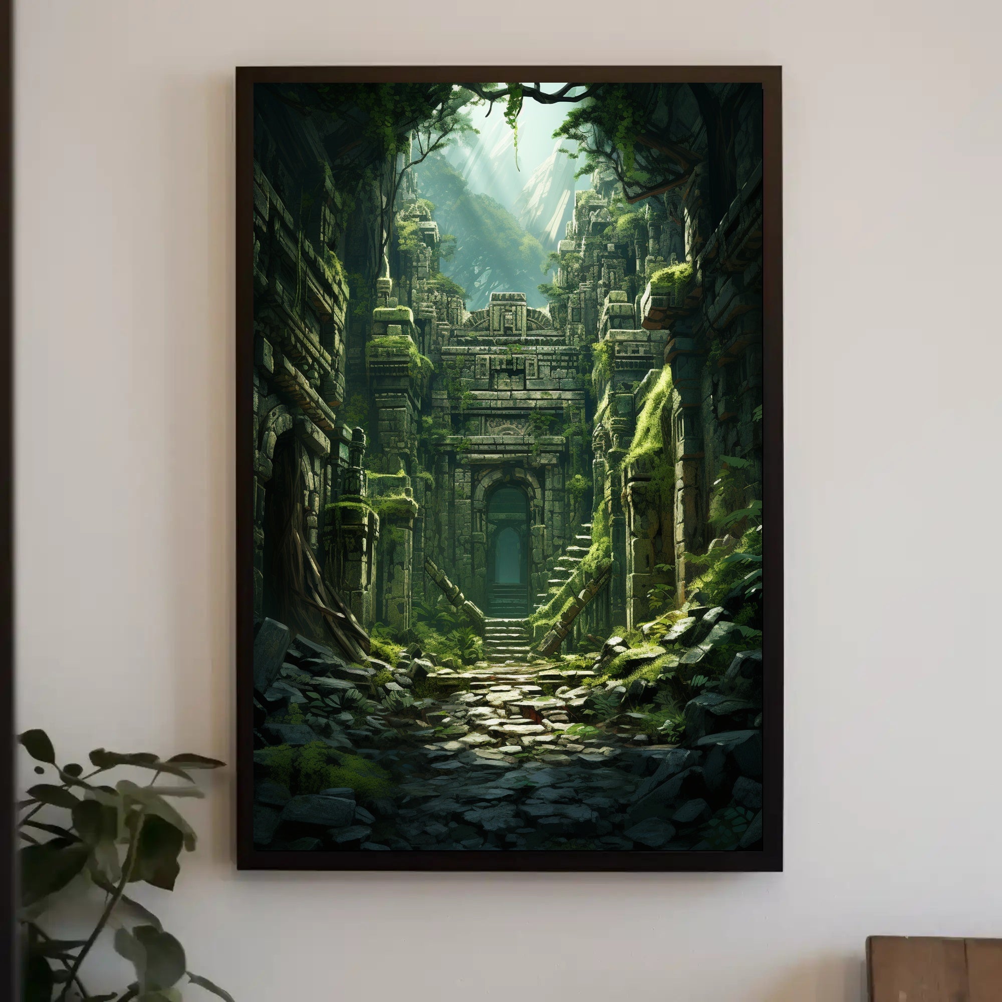 Ancient Ruins In The Jungle Poster
