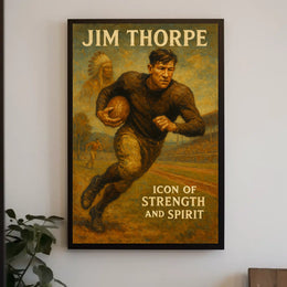 Jim Thorpe Icon of Strength and Spirit Poster