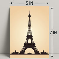 Eiffel Tower Silhouette Poster