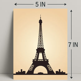 Eiffel Tower Silhouette Poster