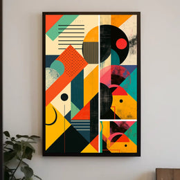 Geometric Abstraction Abstract Poster