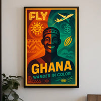 Fly Ghana Wander In Color Poster