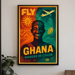 Fly Ghana Wander In Color Poster