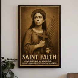 Saint Faith Young Martyr Of Agen Poster