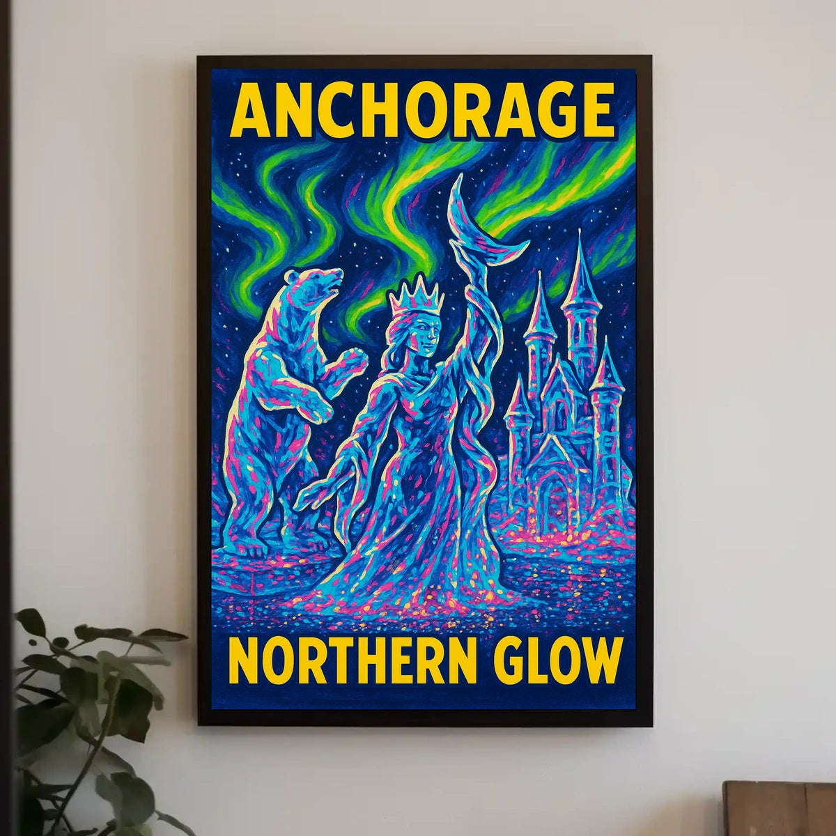 Anchorage Northern Glow Poster