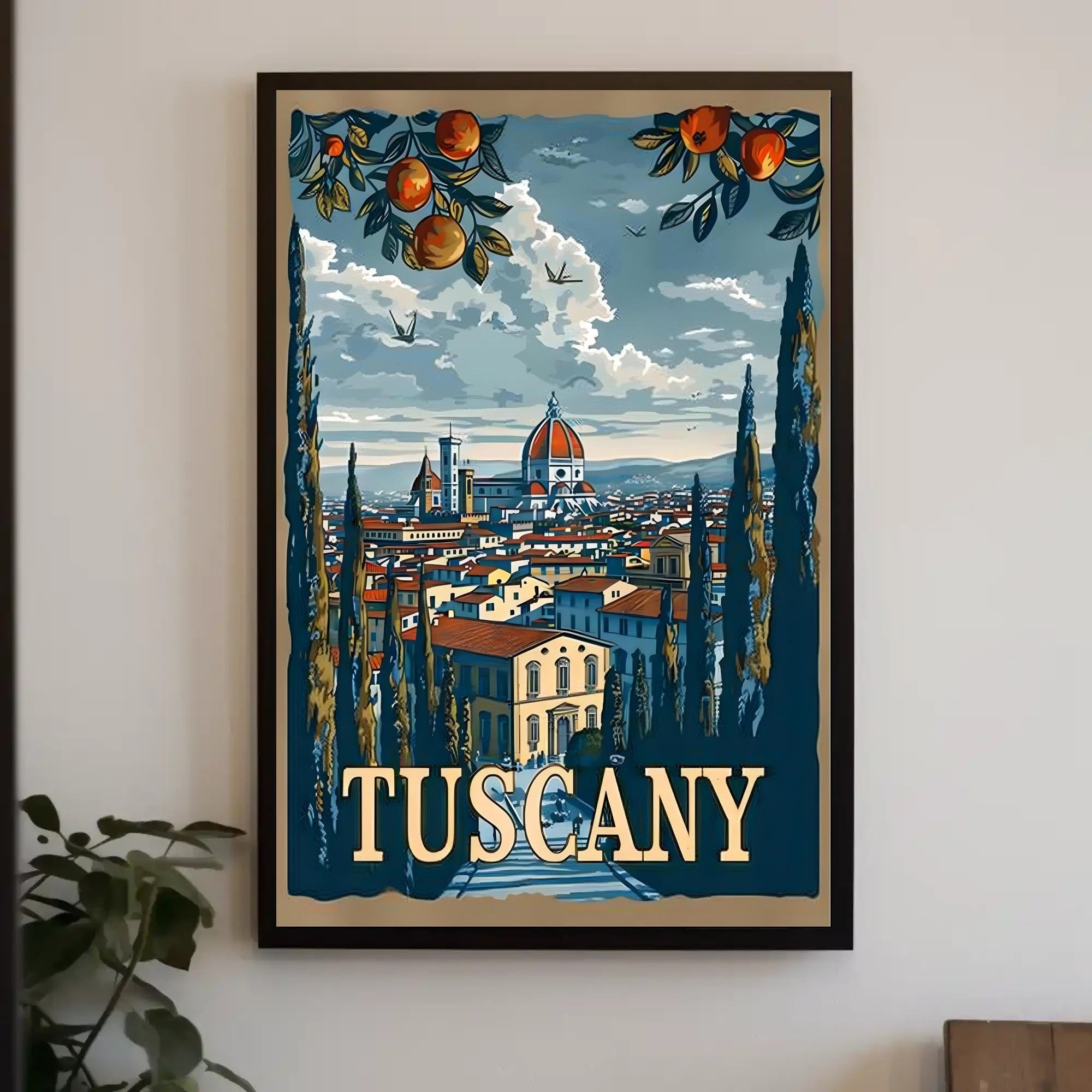 Scenic Tuscany: A Panoramic View of Tradition and Nature Poster