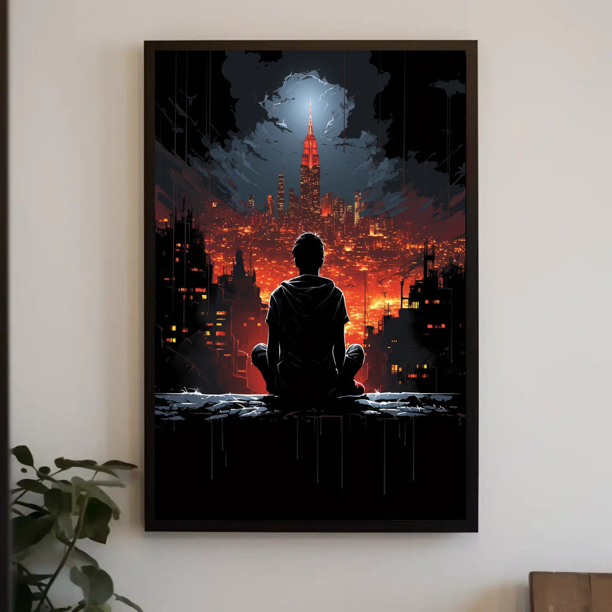Cityscape Reflections Poster