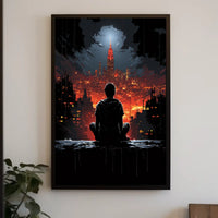 Cityscape Reflections Poster