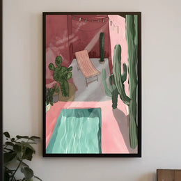 Desert Oasis Retreat Poster