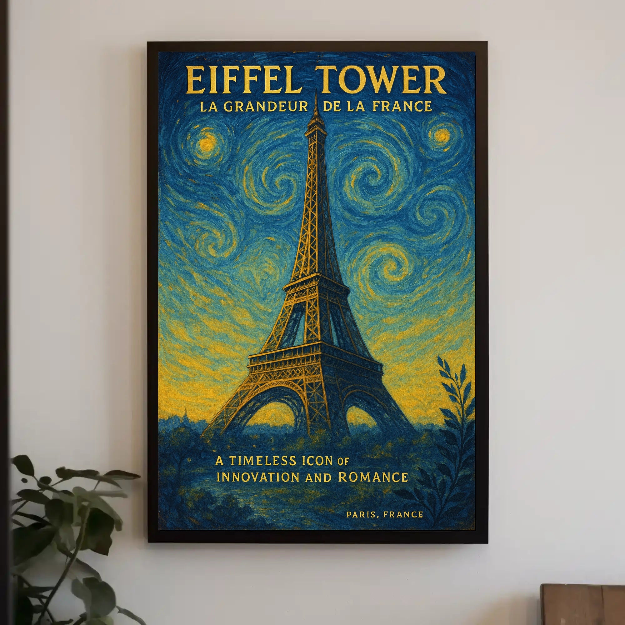 Eiffel Tower La Grandeur De La France Poster