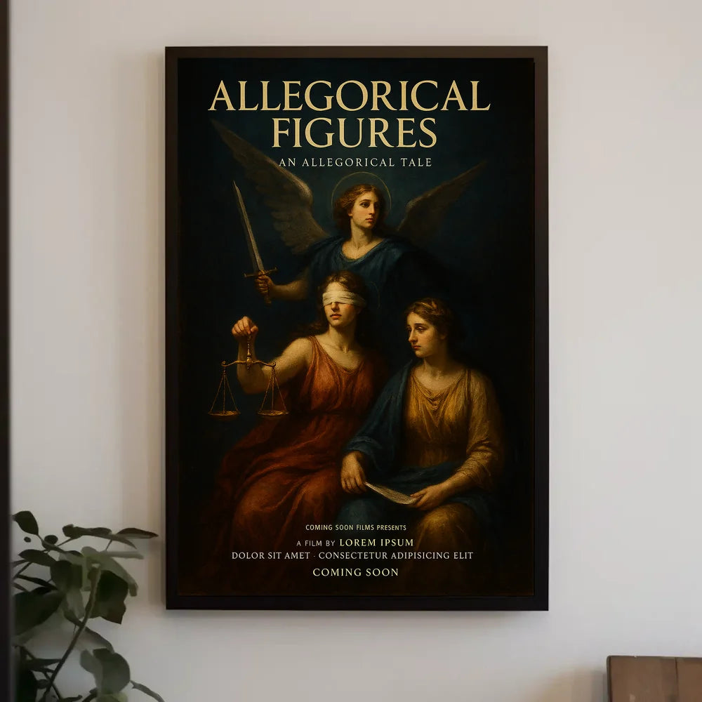 Allegorical Figures: A Fusion of Classical and Modern Poster