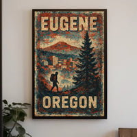 Explore Eugene, Oregon Poster