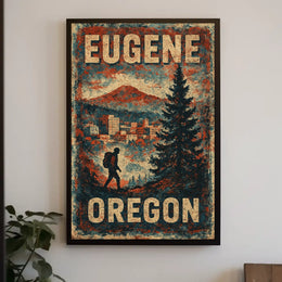 Explore Eugene, Oregon Poster
