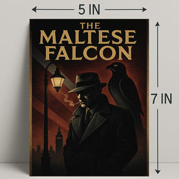 The Maltese Falcon Classic Noir Movie Pop Culture Poster