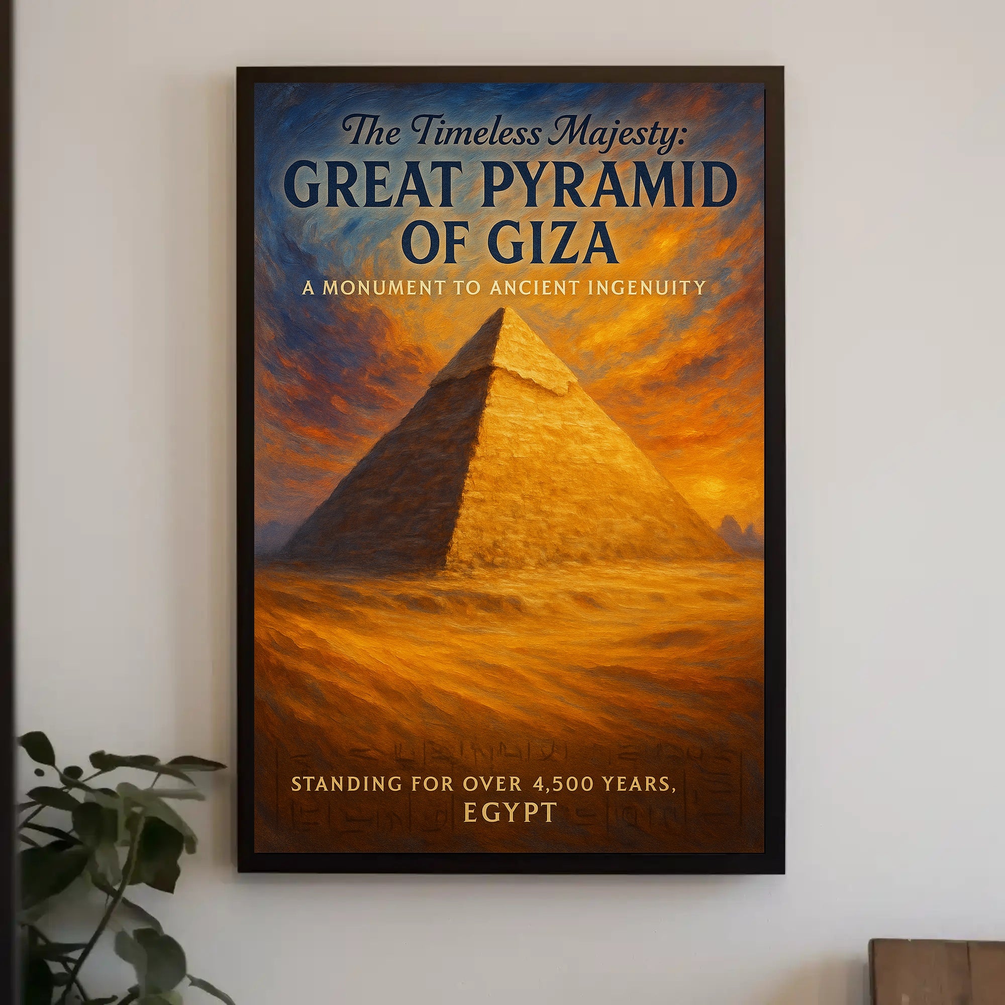 The Timeless Majesty: Great Pyramid of Giza Poster