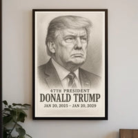 Trump 47th President Historical or Presidential Poster