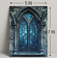 Gothic Window Elegance Poster