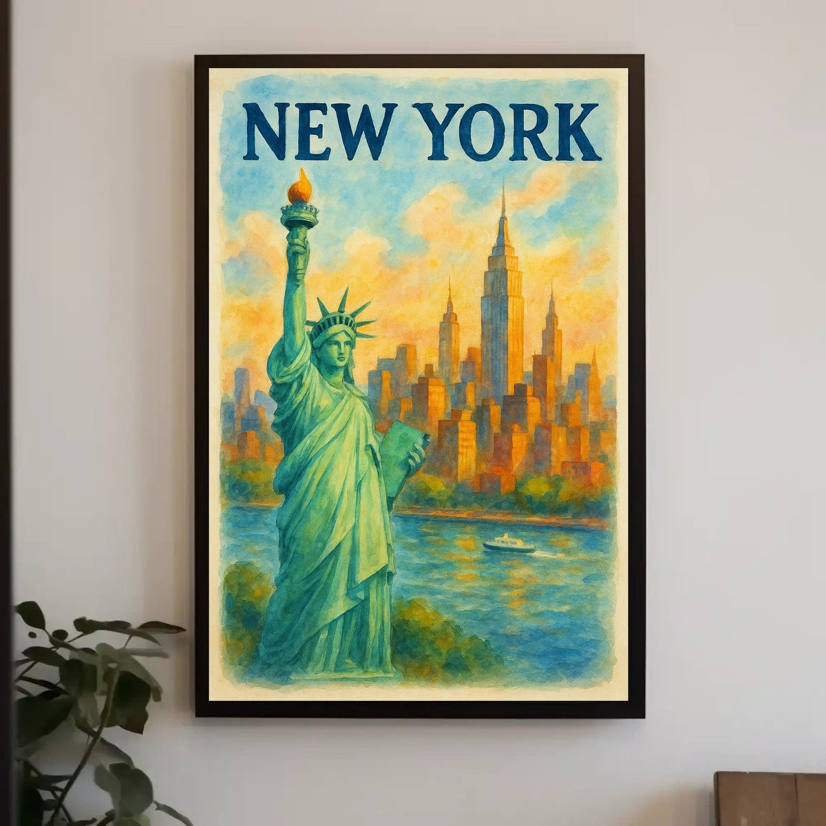 New York Cityscape Poster