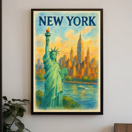 New York Cityscape Poster