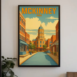 McKinney, Texas A Vintage Tribute Poster